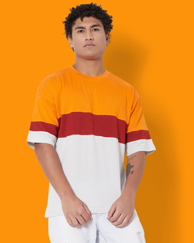 Melangebox Dropshoulder Crew Neck: Sunset Saga