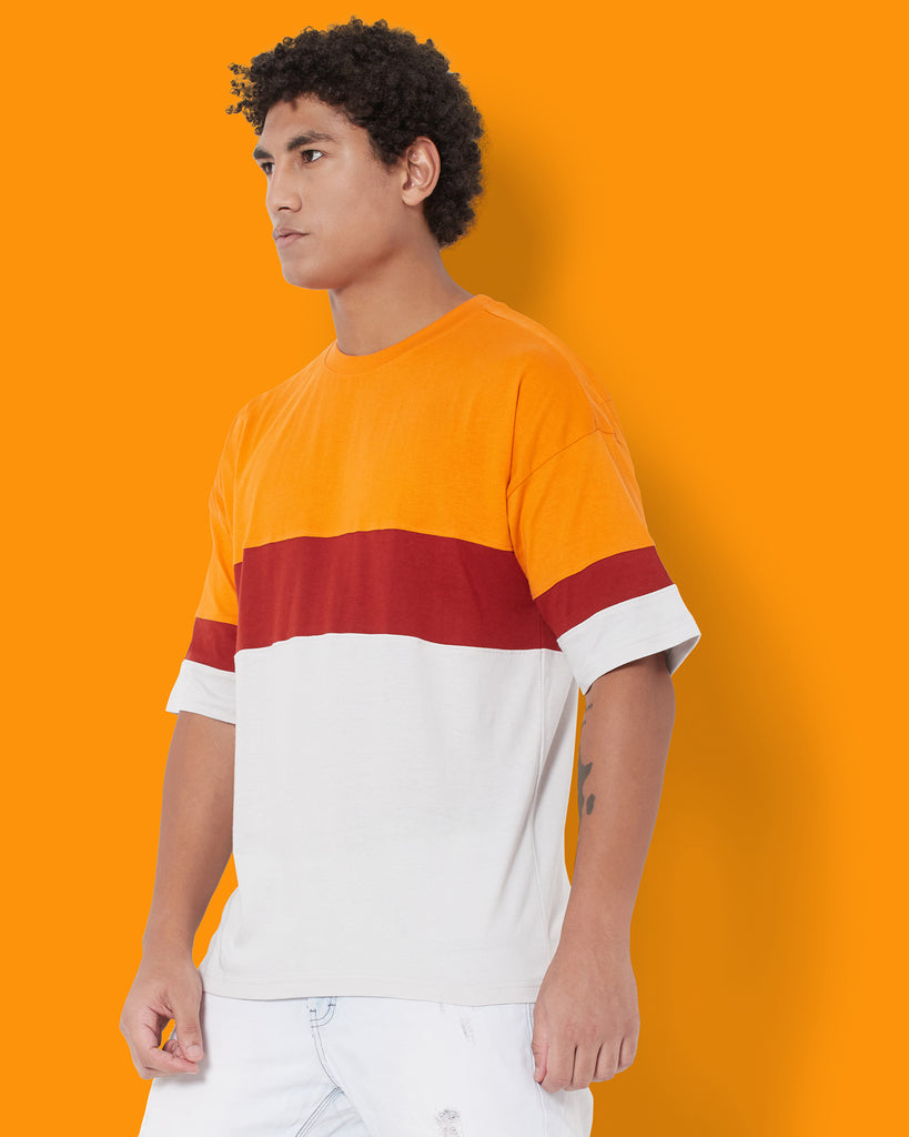 Melangebox Dropshoulder Crew Neck: Sunset Saga