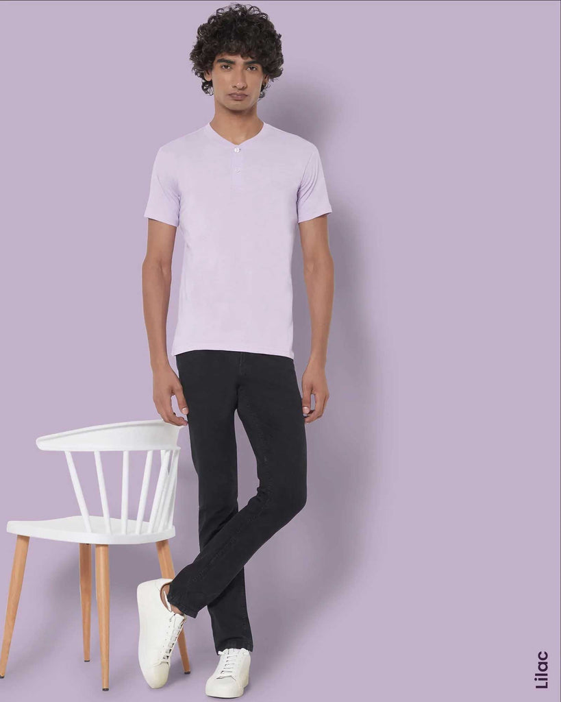 Melangebox Solid Pack of 4: Henley