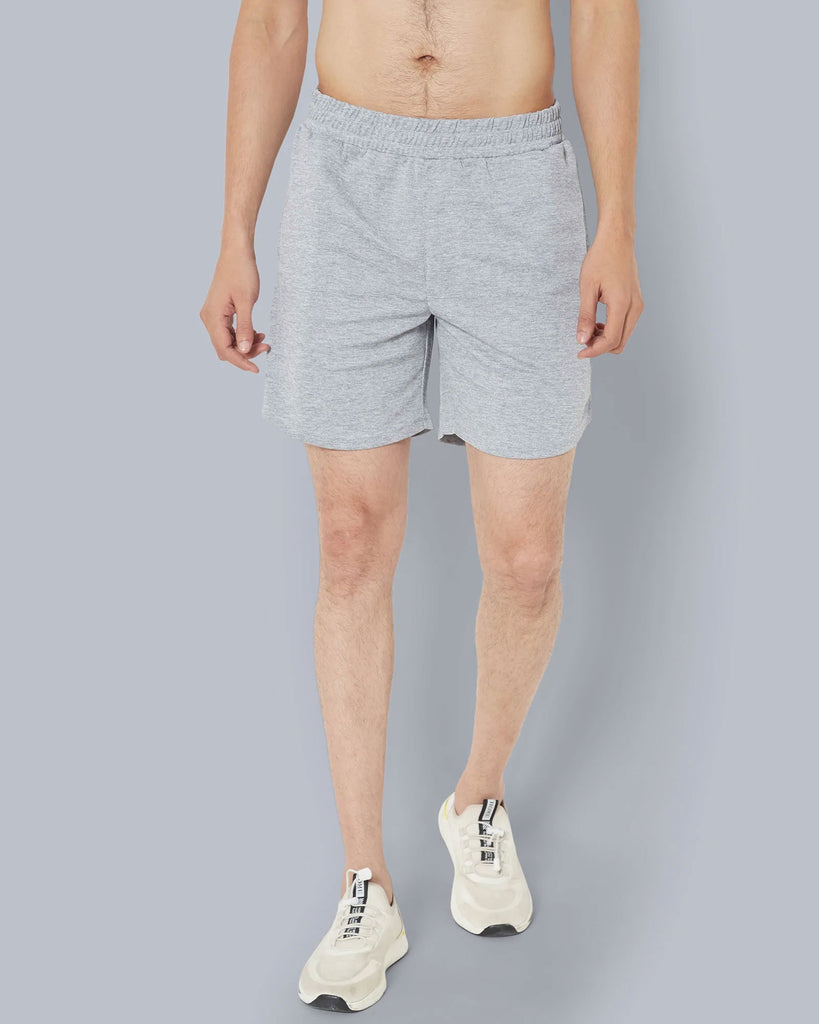 Melangebox Active Shorts : Steel Grey Melange