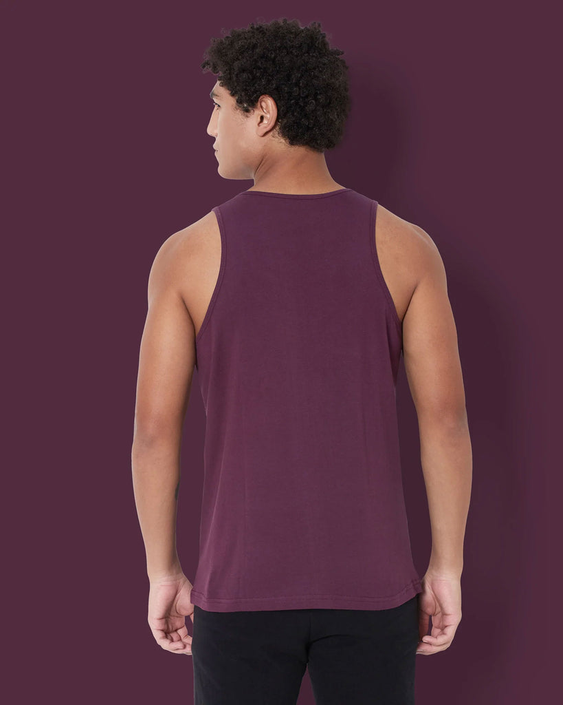 Melangebox Tank Top: Wine