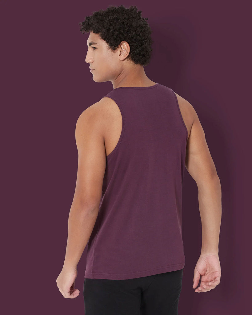 Melangebox Tank Top: Wine