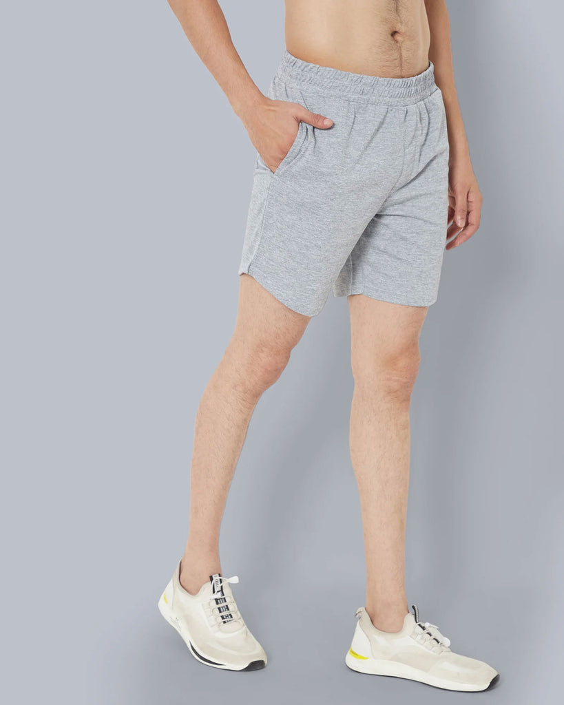Active Shorts : Steel Grey Melange
