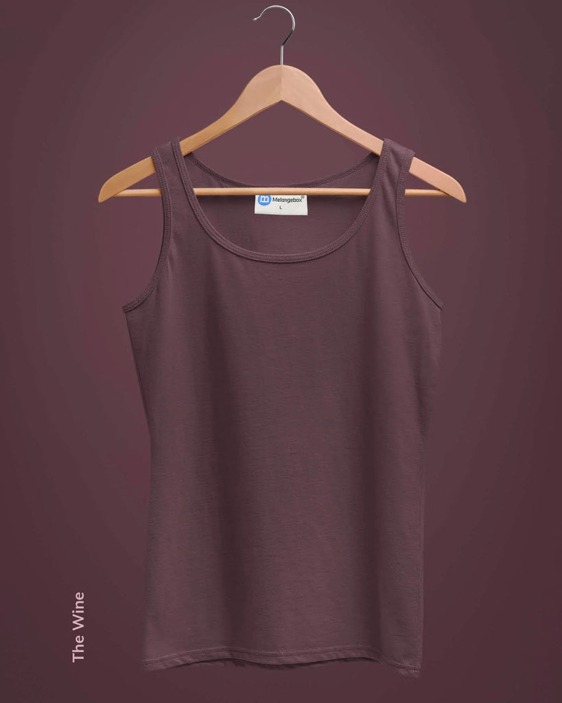 Melangebox Solid Pack of 4: Tank Top