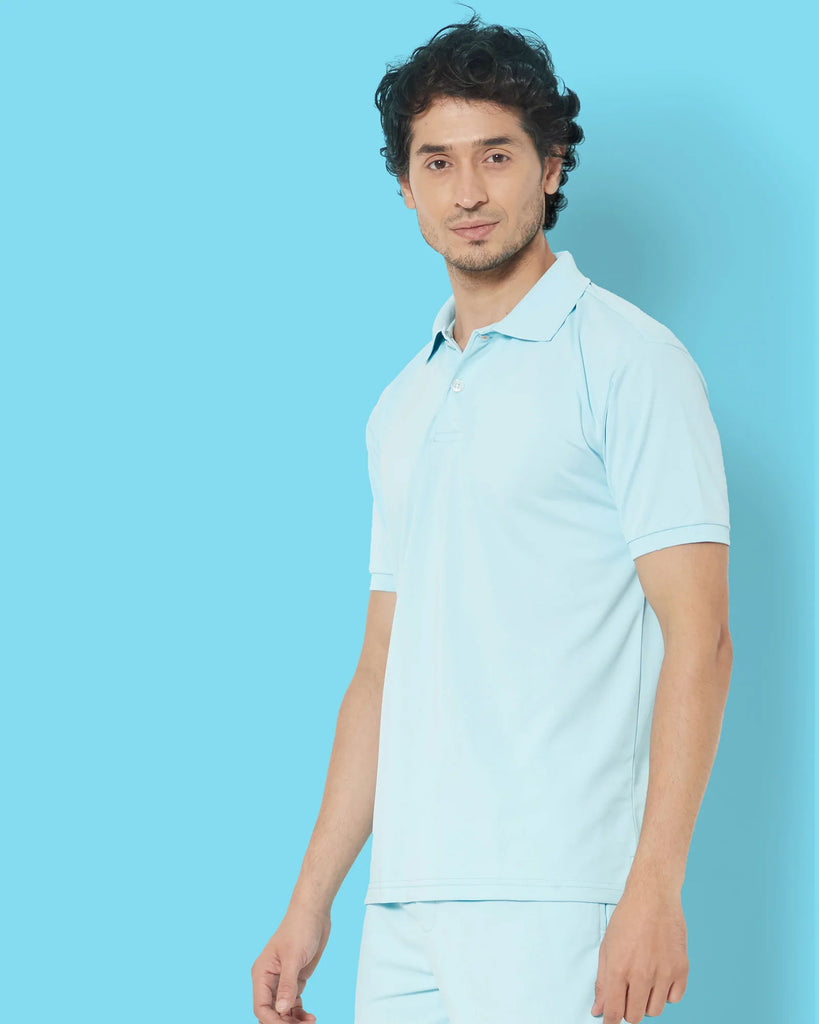 Melangebox Polo : Aquatic Blue