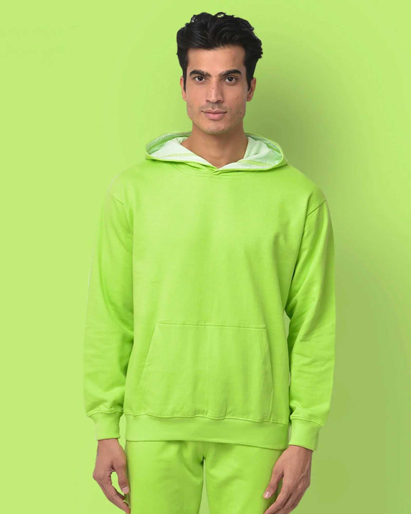 Melangebox Classic Hoodie: Neon Green