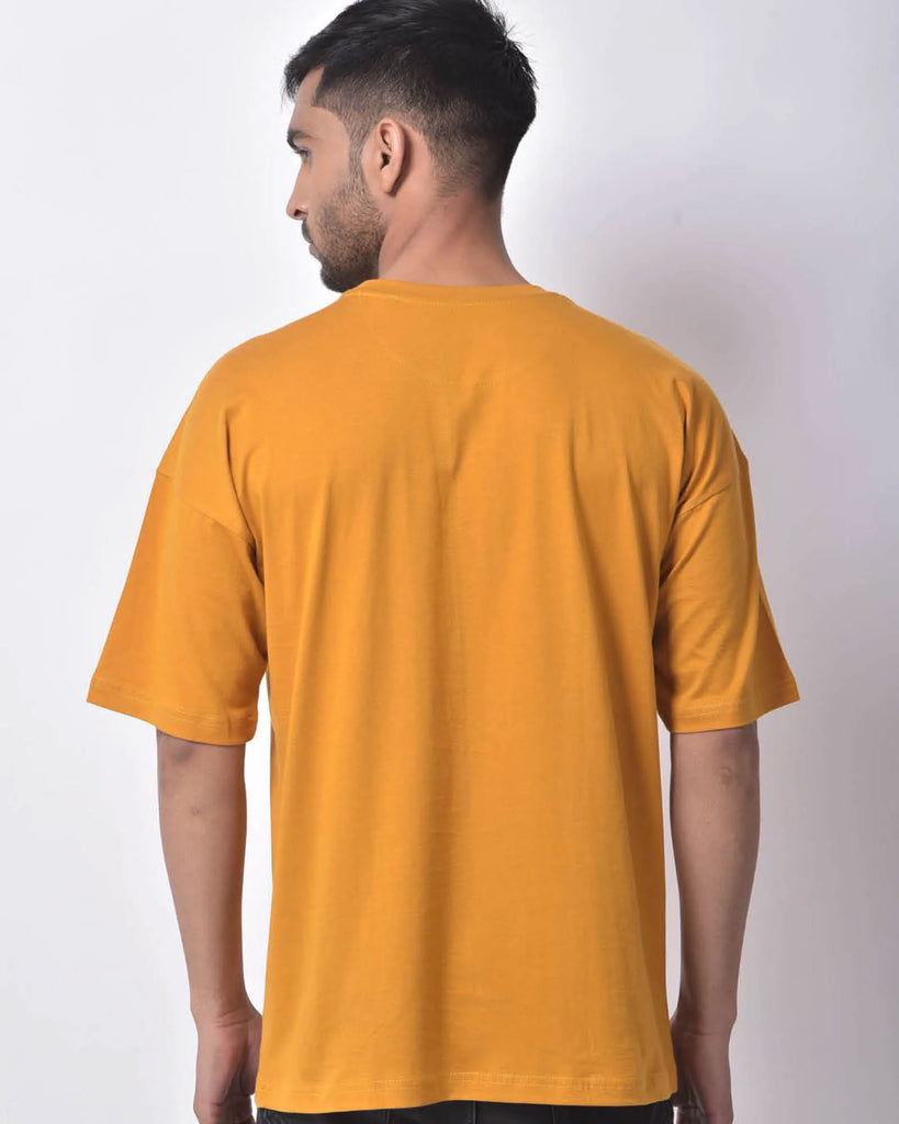 Melangebox Dropshoulder Crew Neck: Mustard