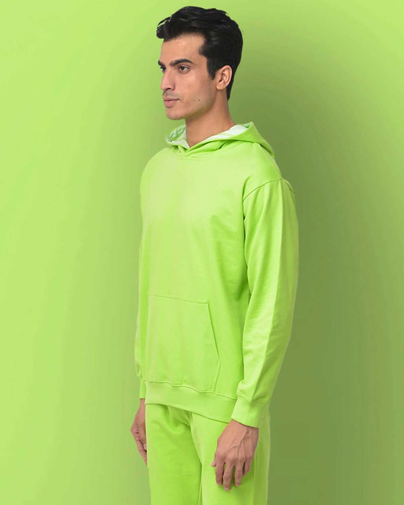 Melangebox Classic Hoodie: Neon Green