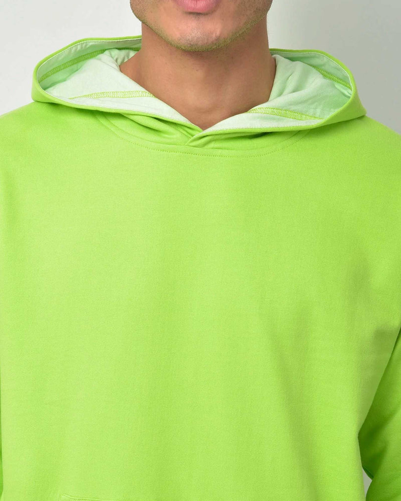 Melangebox Classic Hoodie: Neon Green