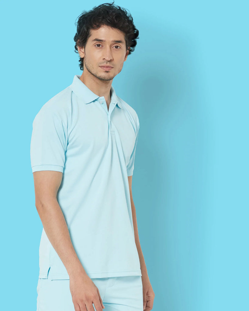 Melangebox Polo : Aquatic Blue