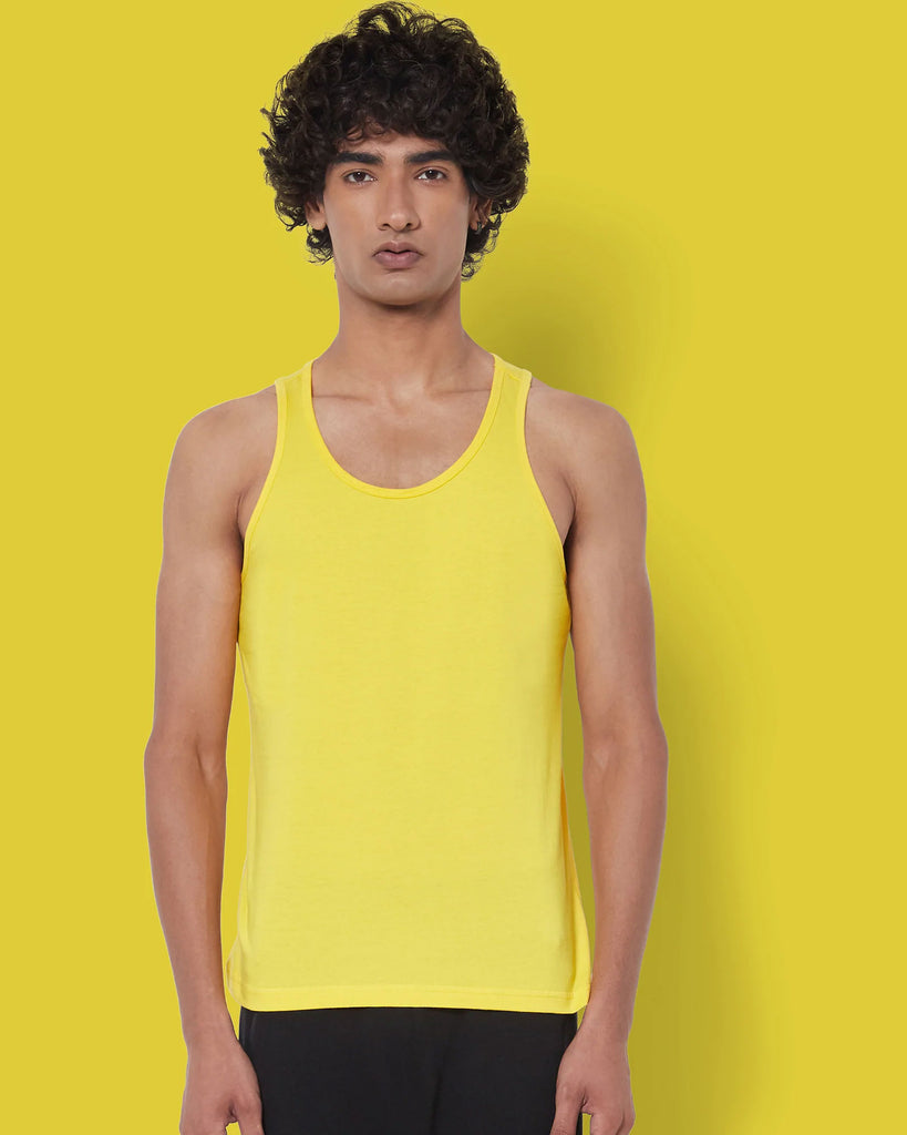 Melangebox Tank Top: Sunflower