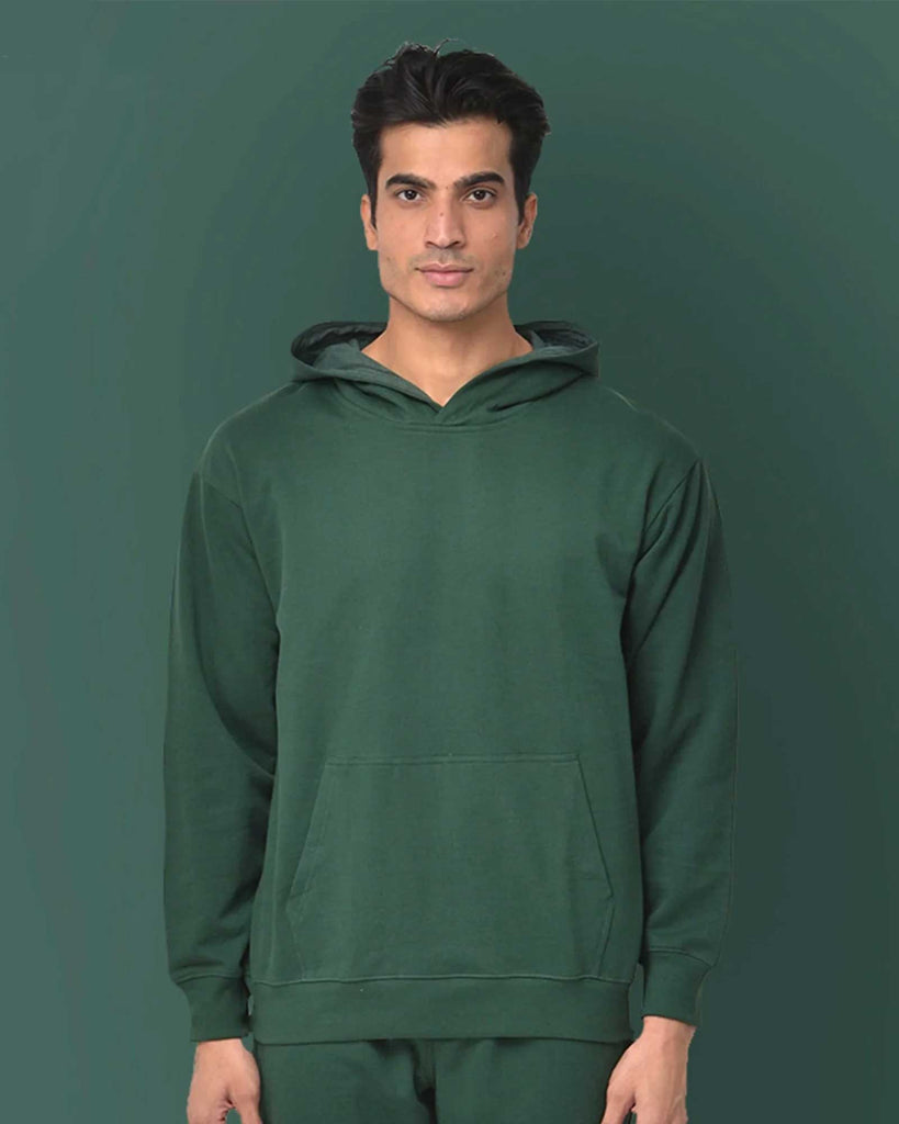 Melangebox Classic Hoodie: Emerald Green