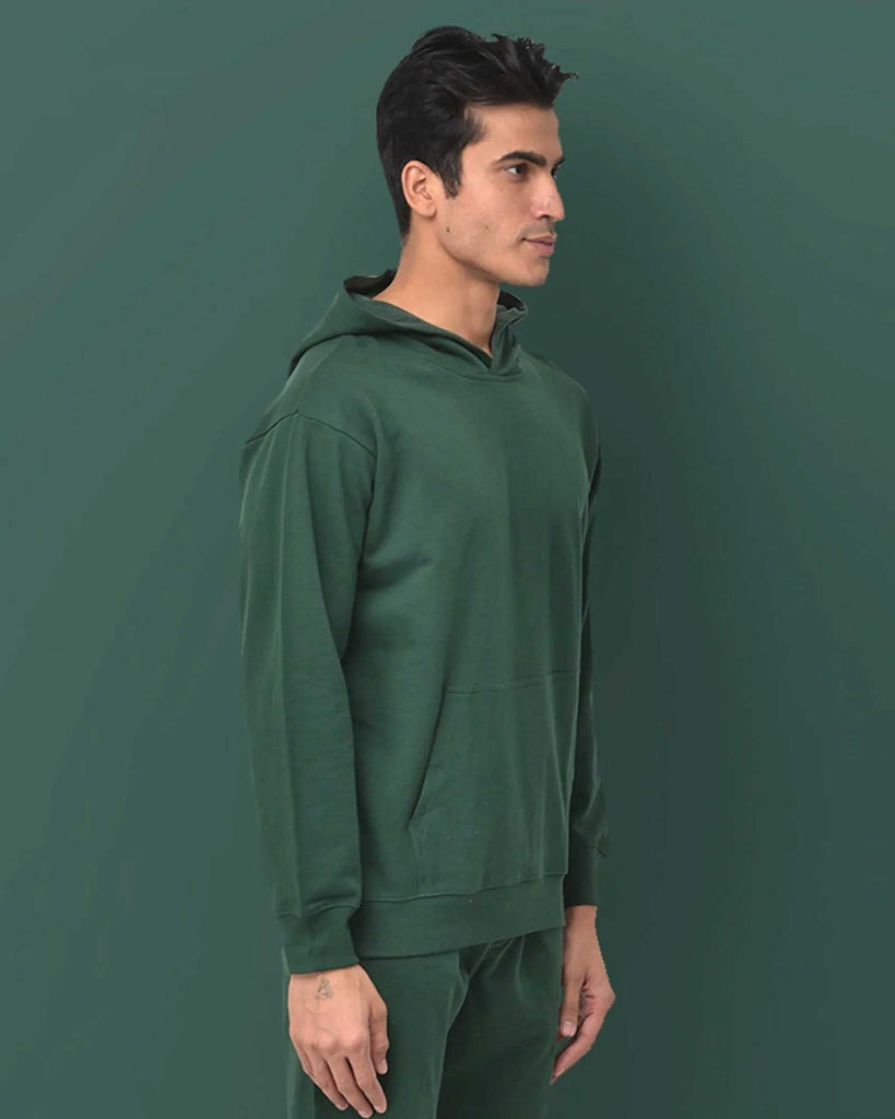 Melangebox Classic Hoodie: Emerald Green