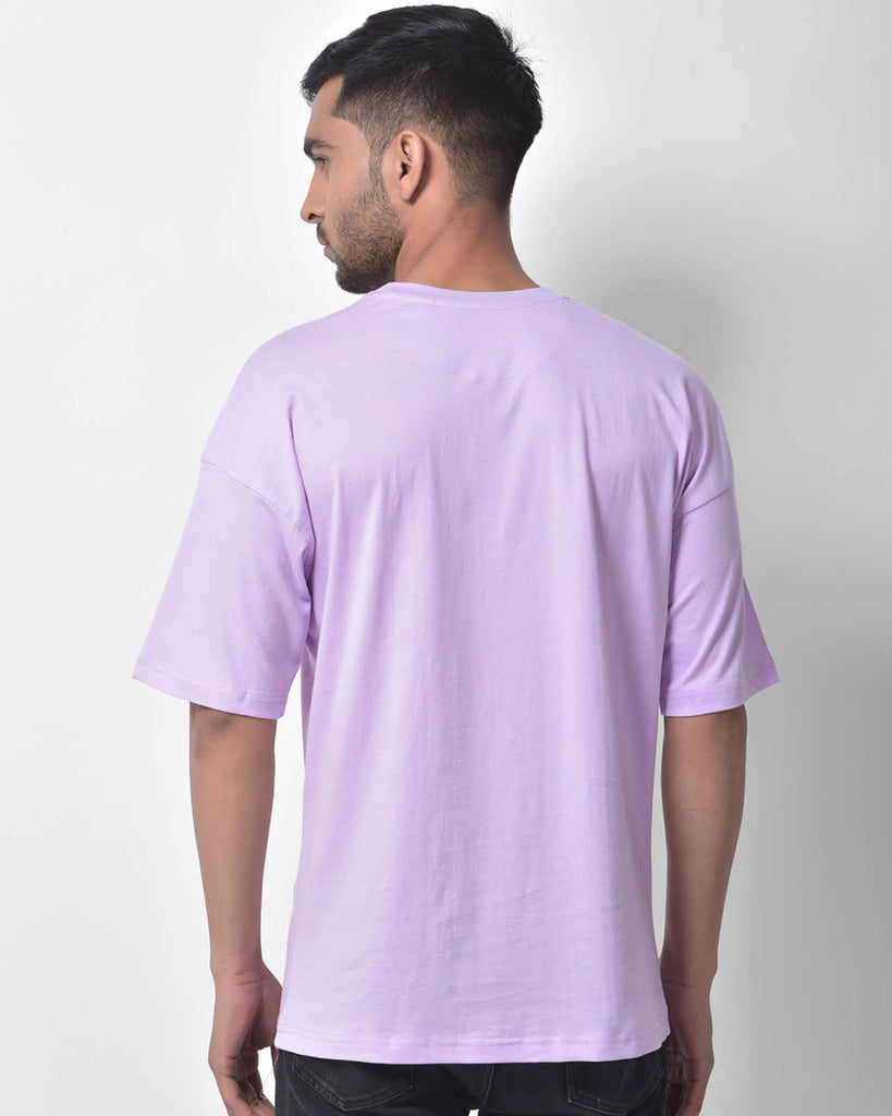 Melangebox Dropshoulder Crew Neck: Mauve Purple