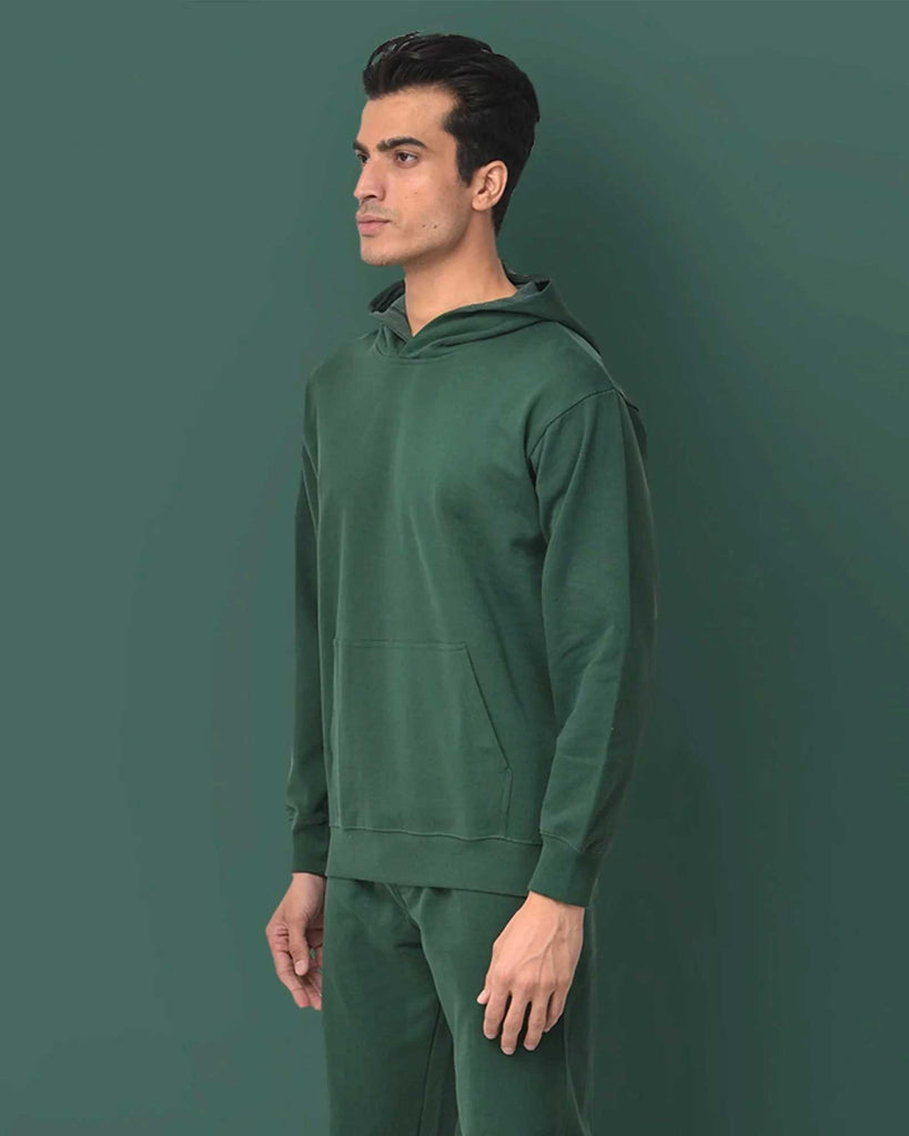 Melangebox Classic Hoodie: Emerald Green