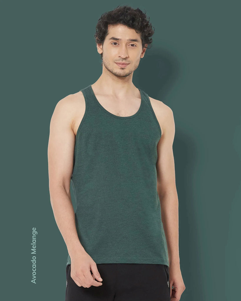 Melangebox Solid Pack of 9: Tank Top