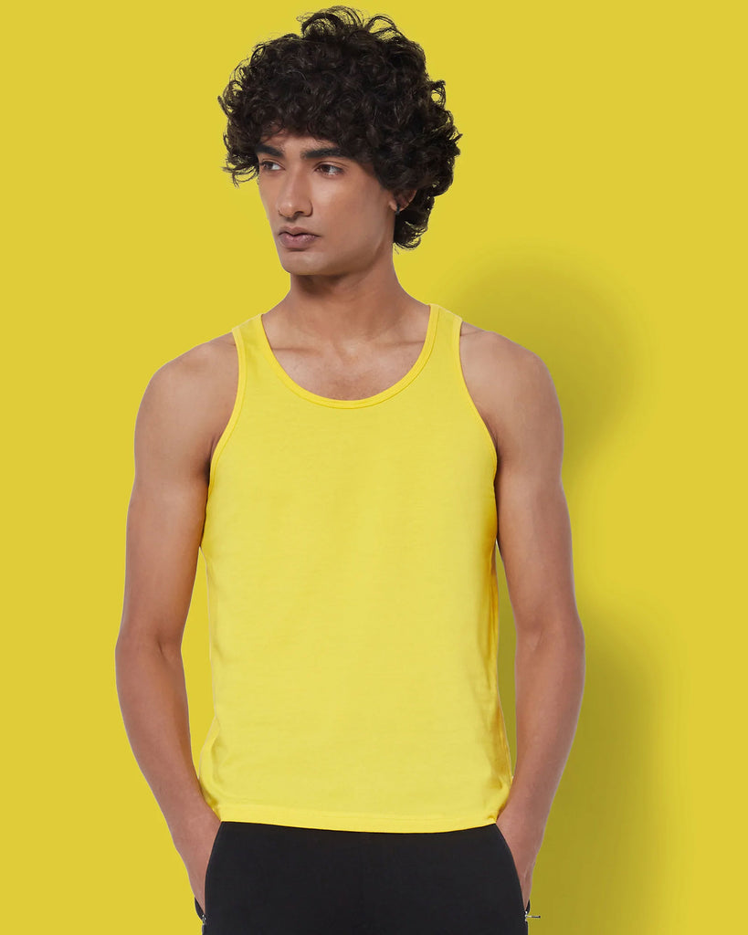 Melangebox Tank Top: Sunflower