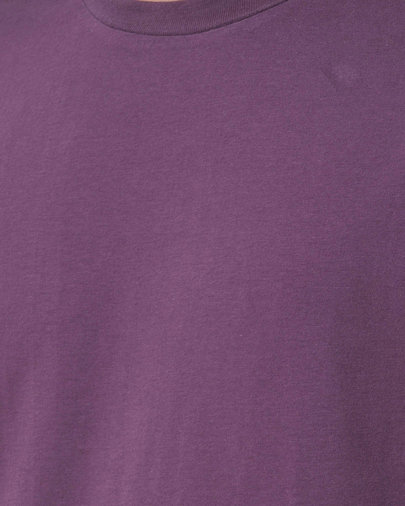 Melangebox Dropshoulder Crew Neck: Wine