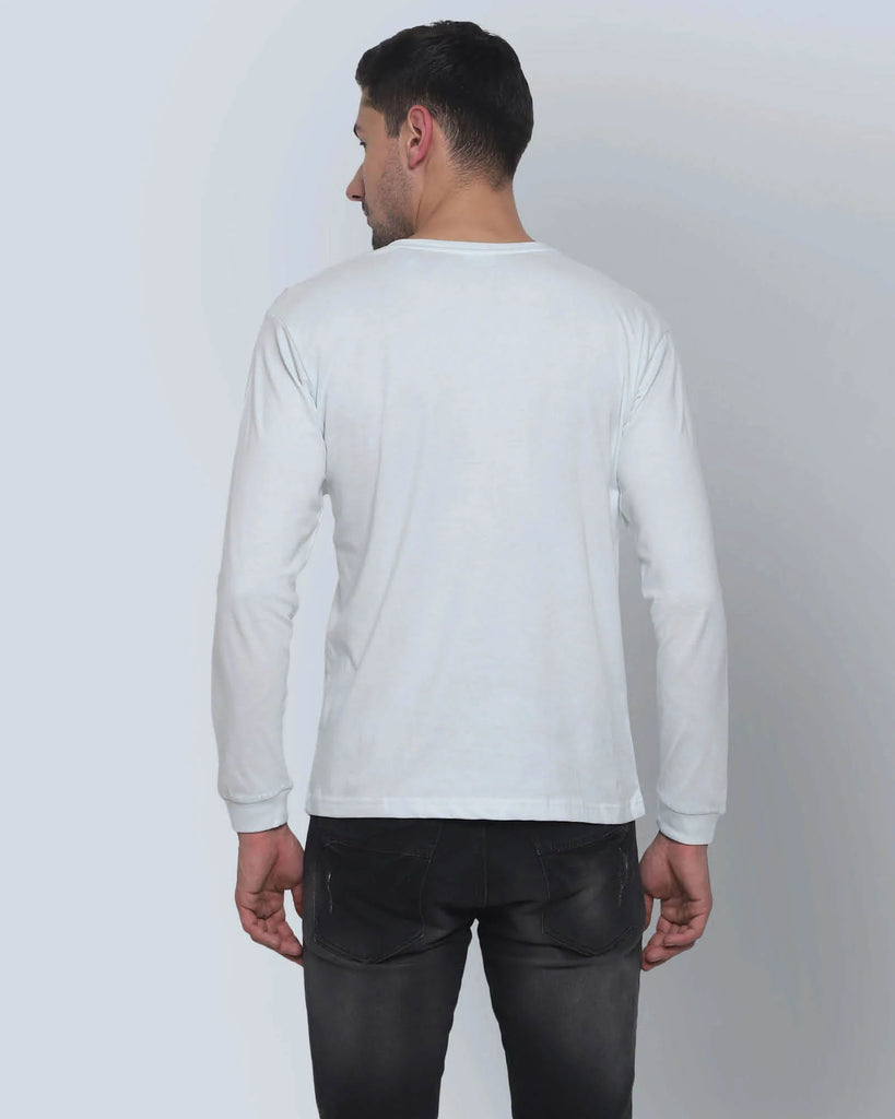 Melangebox Full Sleeves Crew Neck: Morning Mist