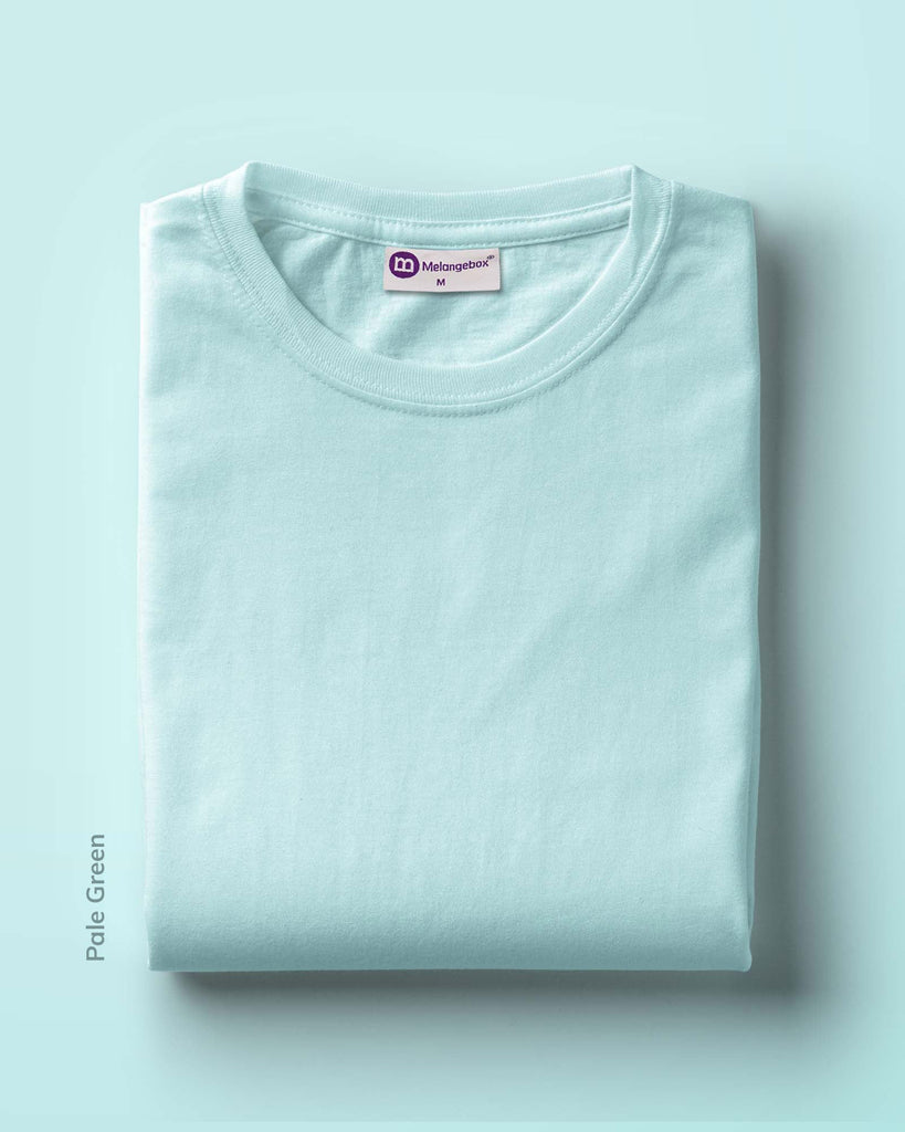 Melangebox Full Sleeves Crew Neck: Pale Green