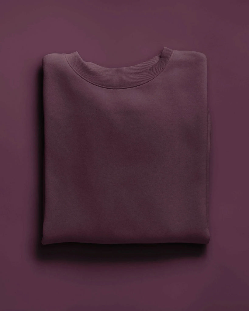 Melangebox Drop Shoulder Sweatshirt: Wine