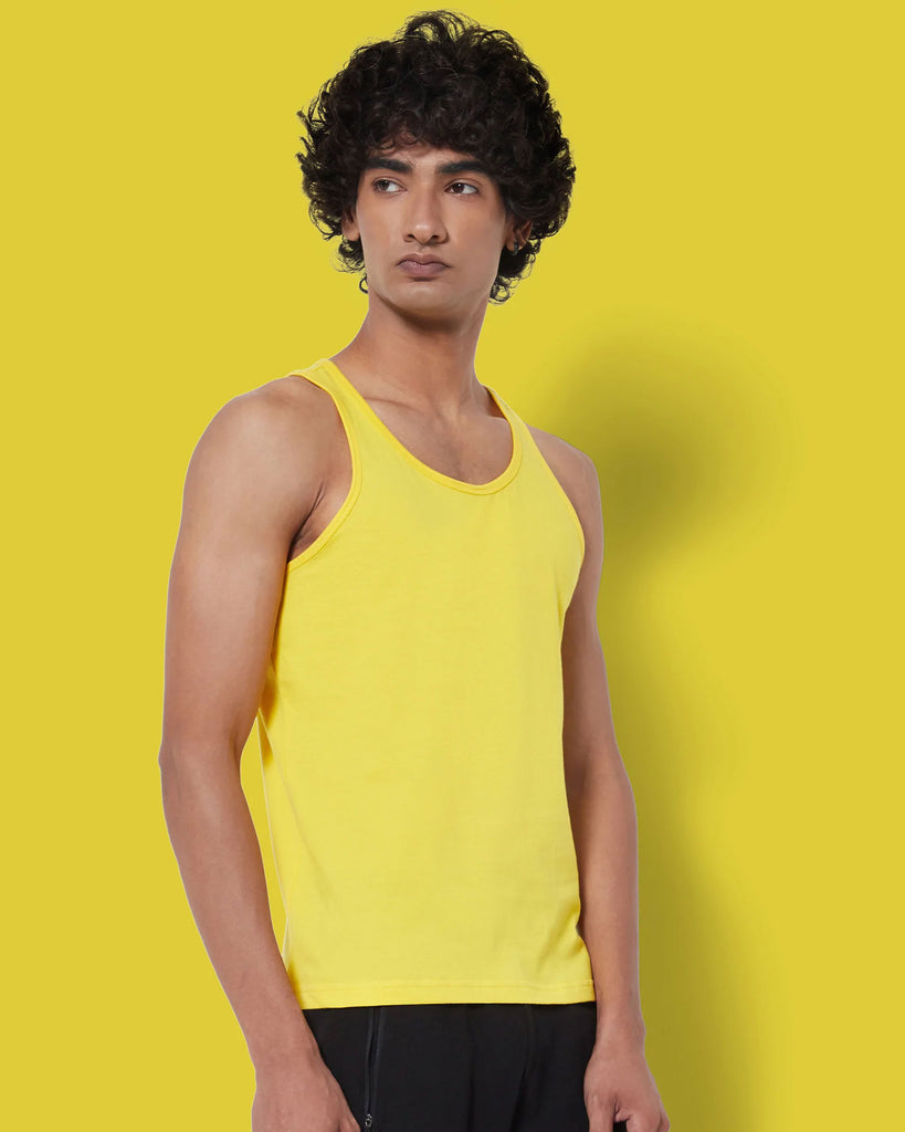 Melangebox Tank Top: Sunflower