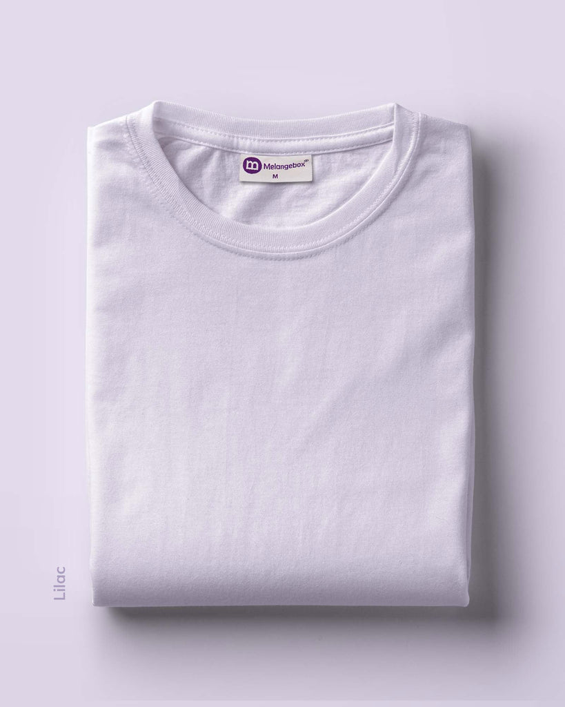 Melangebox Full Sleeves Crew Neck: Lilac