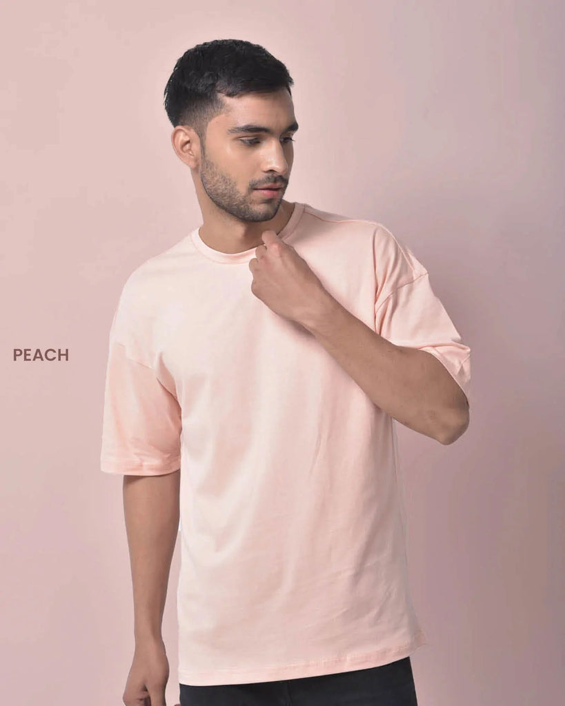 Melangebox Solid Pack of 7: Dropshoulder Crew Neck