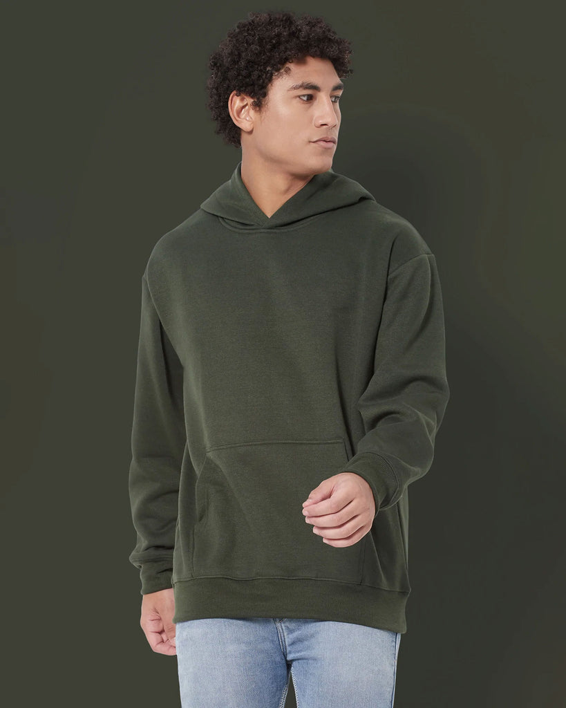 Melangebox Airjet Hoodie: Military Green