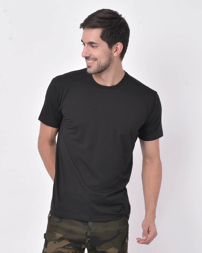 Melangebox SupimaÃ‚Â® Modal Crew Tee: Black