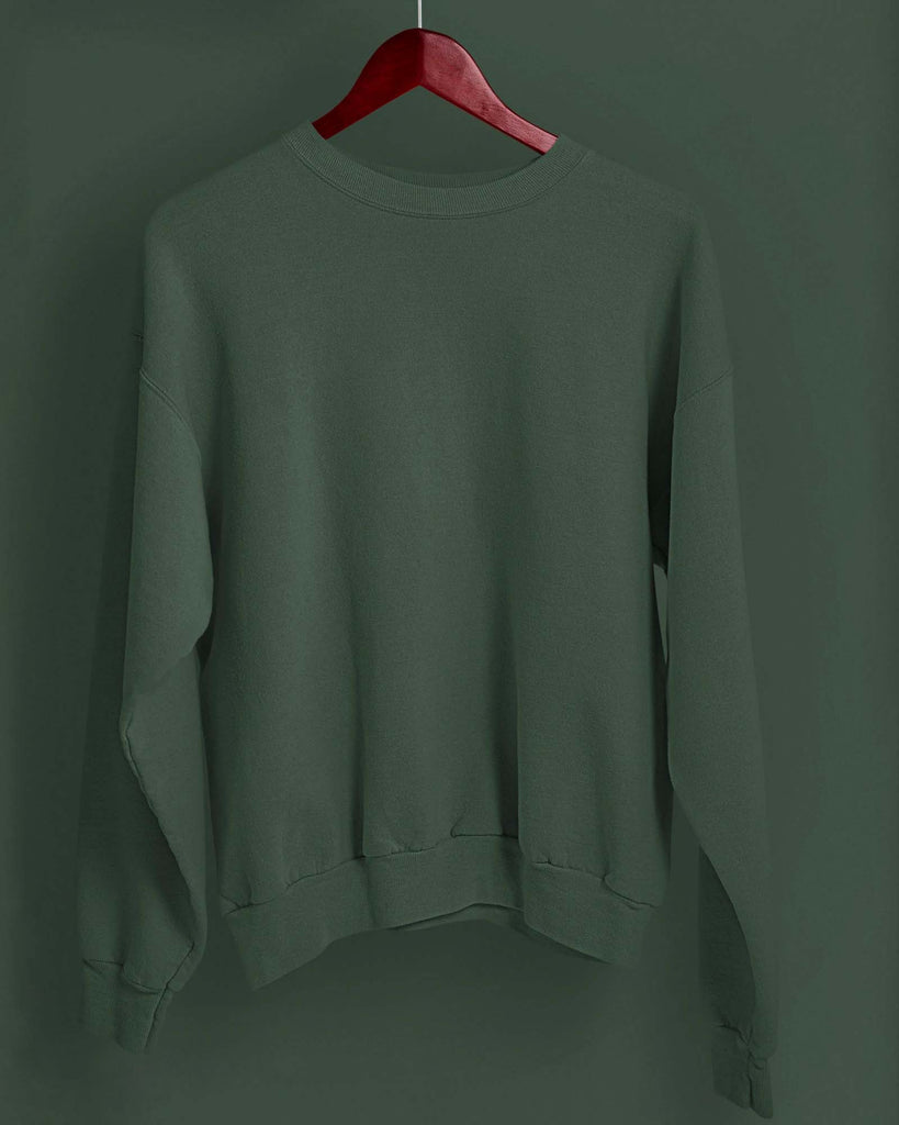 My Man's Drop Shoulder Sweatshirt 2.0: Military Green