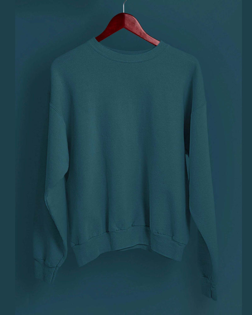 My Man's Drop Shoulder Sweatshirt: Deep Teal Blue