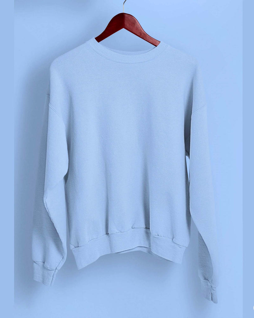My Man's Drop Shoulder Sweatshirt: Cyan Blue