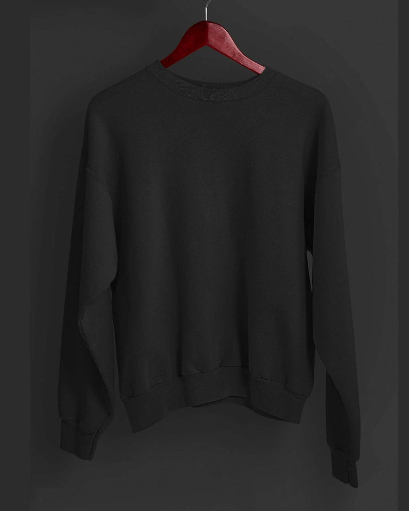 My Man's Drop Shoulder Sweatshirt: Jett Black