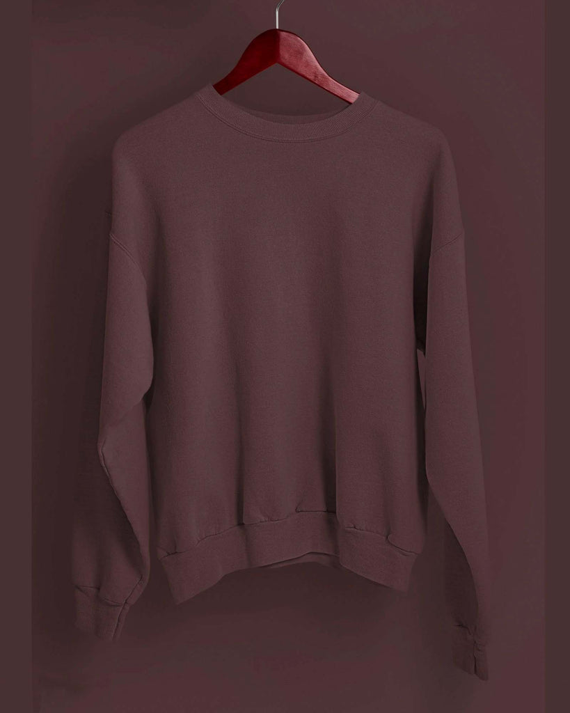 My Man's Drop Shoulder Sweatshirt: Chocolate