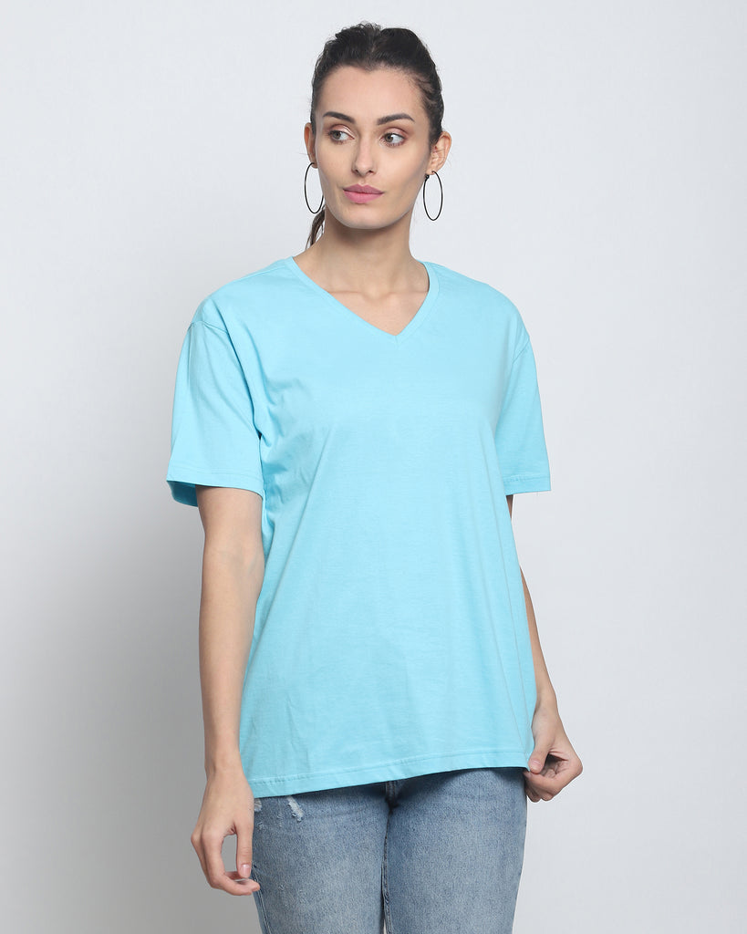 My Man's V Neck: The Aqua Blue
