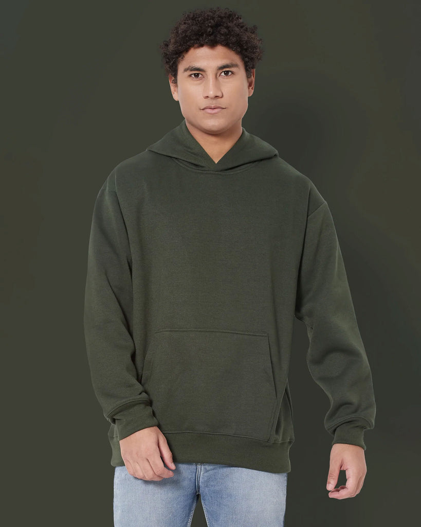 Melangebox Airjet Hoodie: Military Green