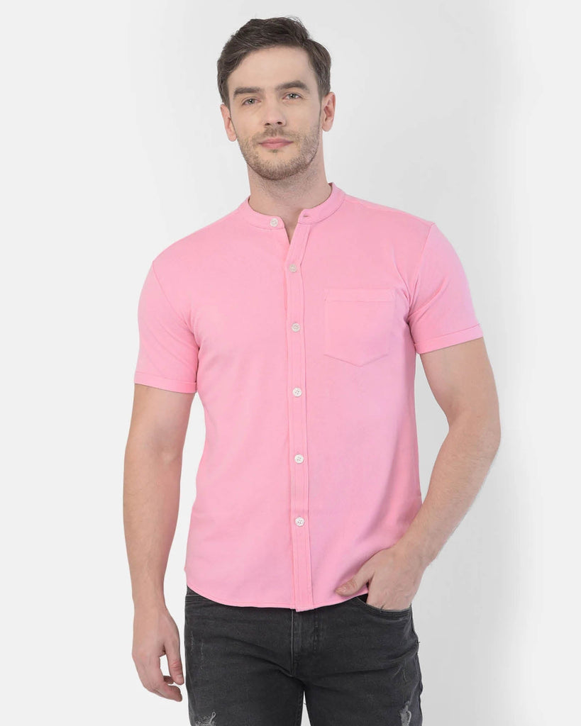 Melangebox Melange Original Pique Shirt: Salmon