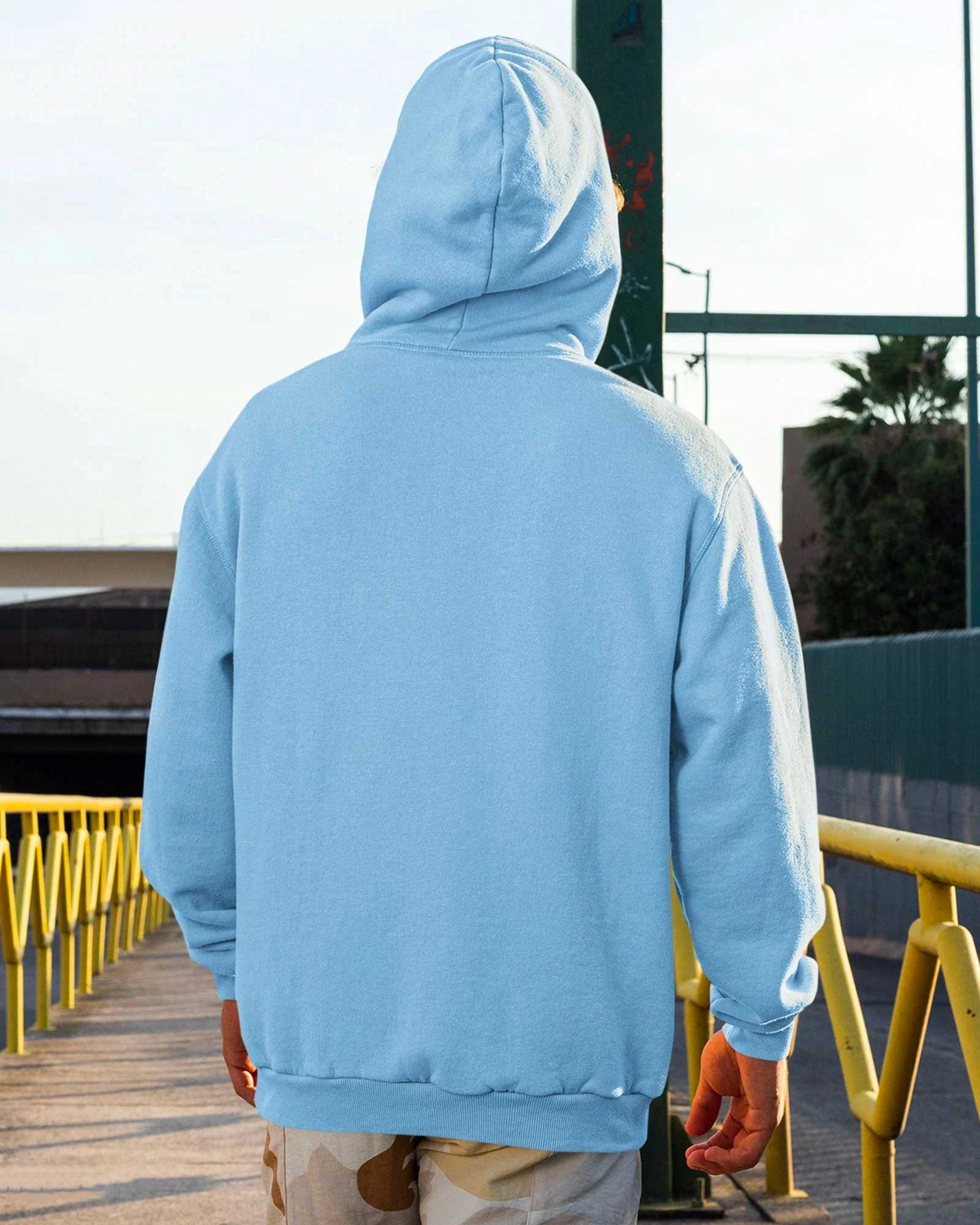 Cyan blue hoodie discount