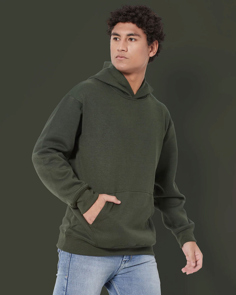 Melangebox Airjet Hoodie: Military Green