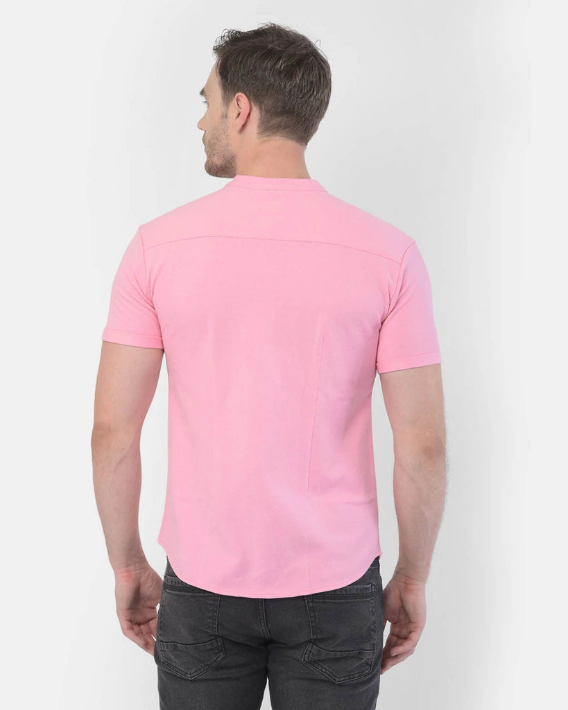 Melange Original Pique Shirt: Salmon