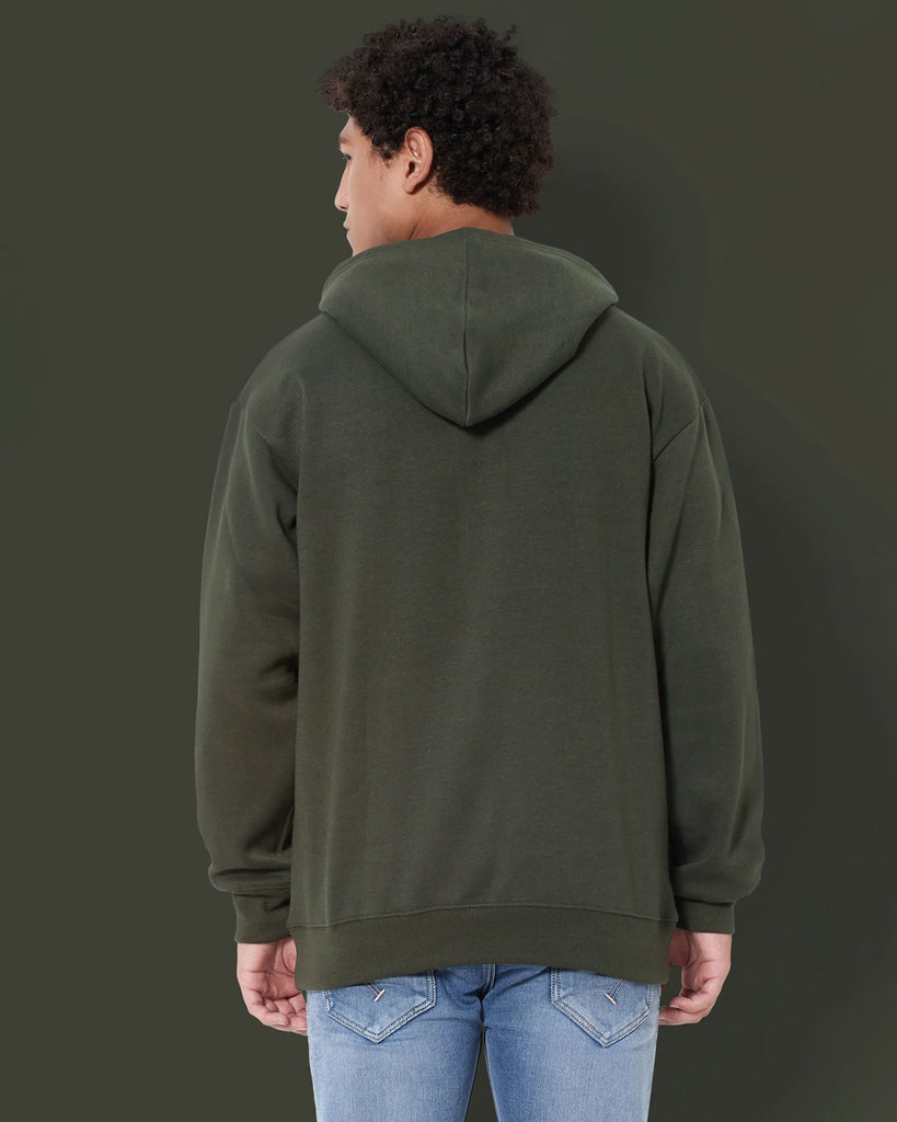 Melangebox Airjet Hoodie: Military Green