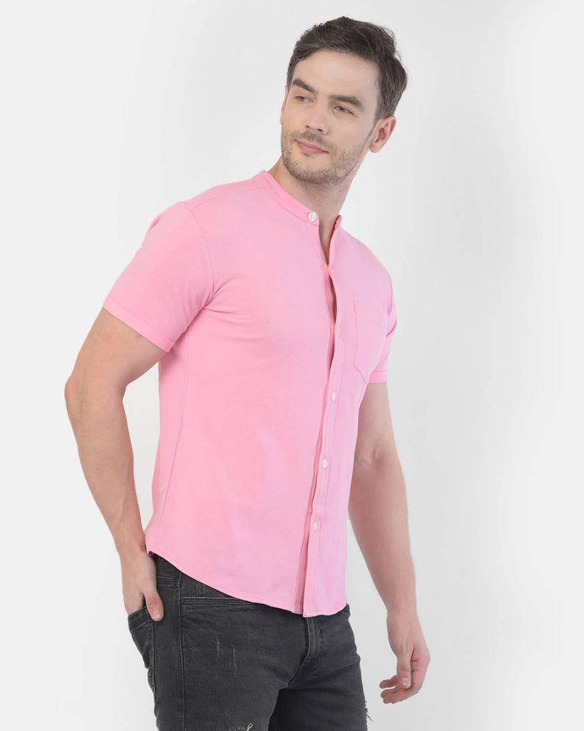 Melangebox Melange Original Pique Shirt: Salmon