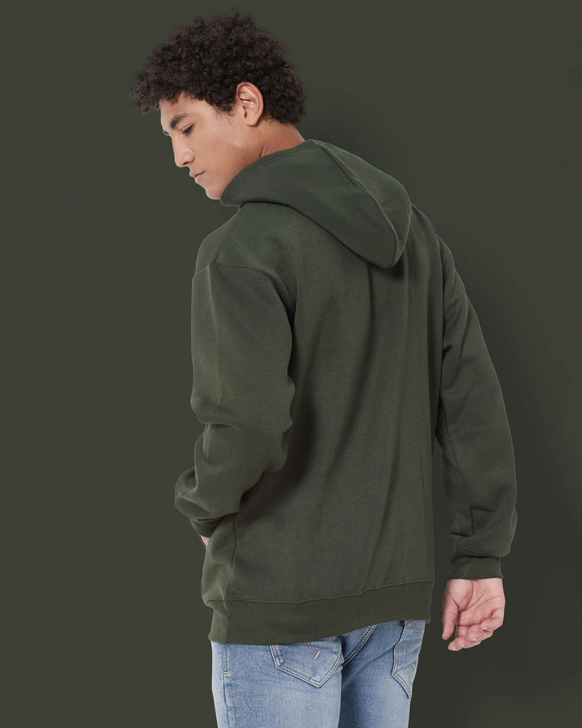 Melangebox Airjet Hoodie: Military Green