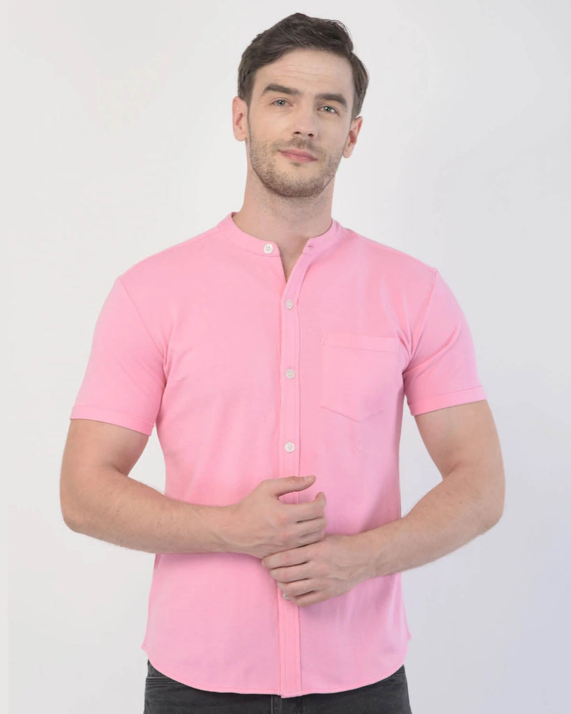 Melangebox Melange Original Pique Shirt: Salmon