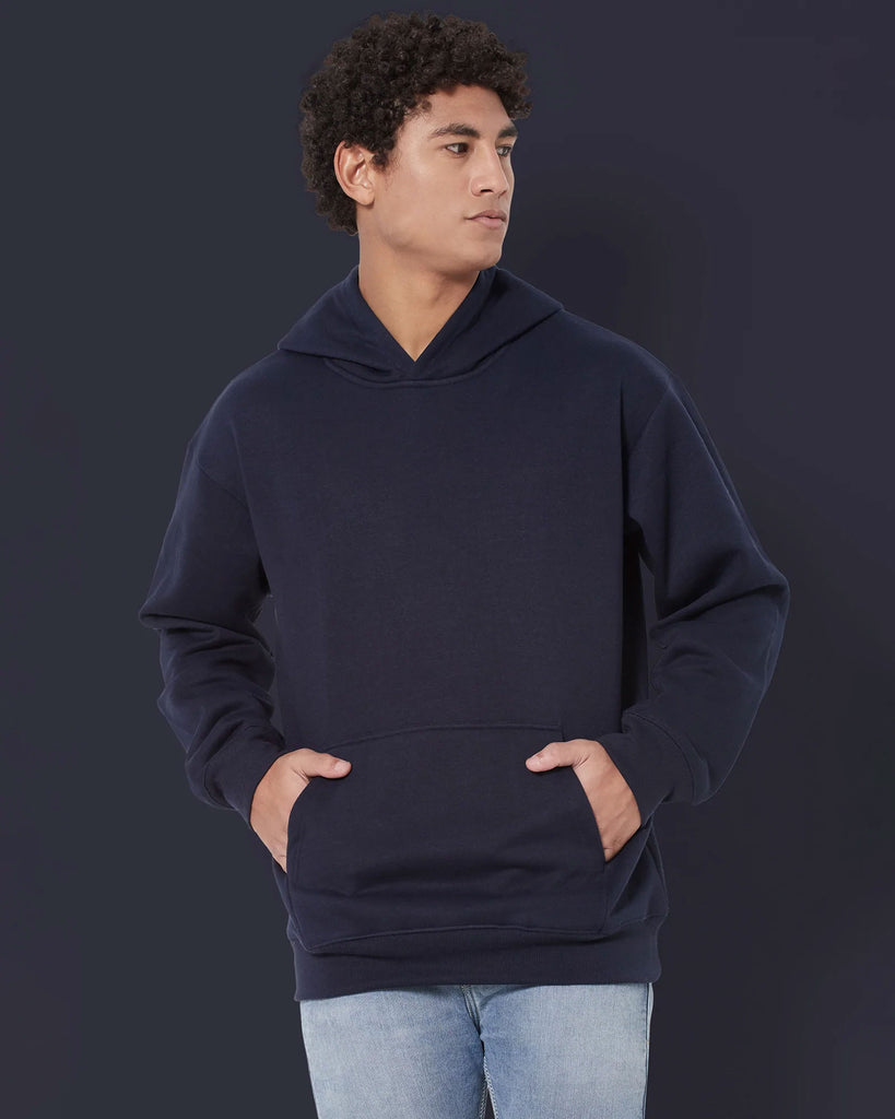 Melangebox Airjet Hoodie: Navy Blue