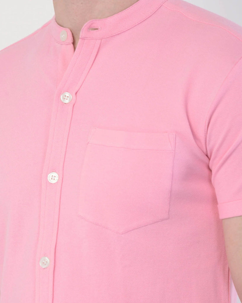 Melangebox Melange Original Pique Shirt: Salmon