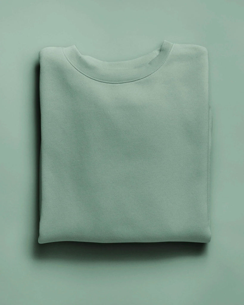 Drop Shoulder Sweatshirt: Tiffany Green