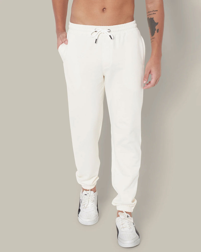 Melangebox Classic Jogger: Ivory Cream