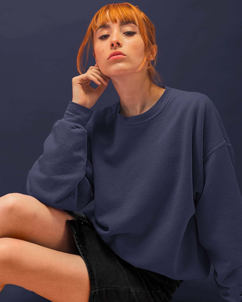 My Man's Drop Shoulder Sweatshirt: Midnight Navy
